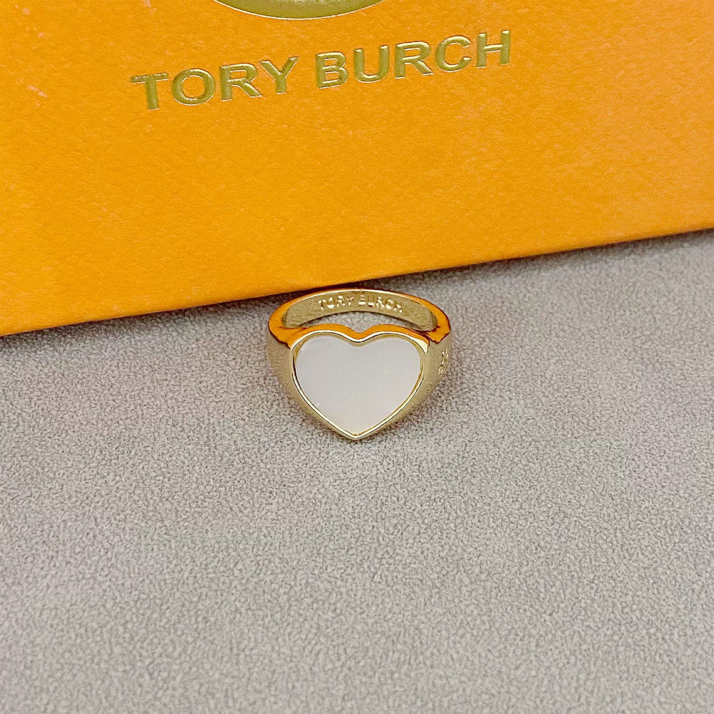 Tory Burch Heart Ring with Shell Inlay Style